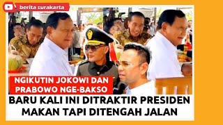 Makan BAKSO Pinggir Jalan JOKOWI amp PRABOWO Usai Resmikan AKMIL Magelang RAFFI AHMAD DEDDY CORBUZIER [upl. by Enahpad311]