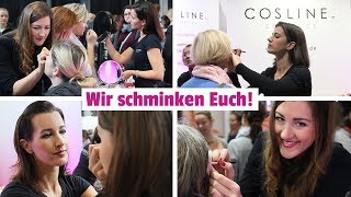 Wir schminken Euch – so war’s auf der Frauenmesse Auszeit 👩 [upl. by Morgenthaler]