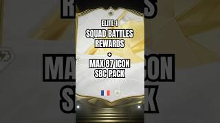 FC25  ELITE 1 SQUAD BATTLES REWARDS  OPENING THE ICON MAX 87 SBC PACK shorts fc25 fifa [upl. by Merwin390]