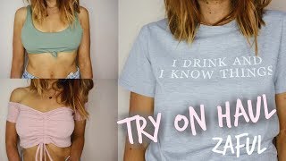 ZAFUL HAUL TRY ON 2018  Melanabeauty [upl. by Bev]