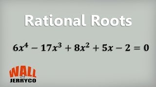 Finding all the rational roots of an equation [upl. by Christoper]