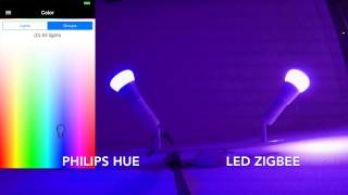 Philips hue VS Led Zigbee color comparison [upl. by Racso]