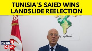 Tunisian President Saied Secures A Second Term With More Than 90 Of Vote  World News  N18G [upl. by Renzo]