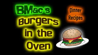 Burgers in the Oven  Dinner Recipes [upl. by Nyar]