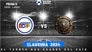 InterSchool LANAVE  Ecea vs Esteban Echeverria  FECHA 5  CLAUSURA  Primer tiempo [upl. by Fortin]