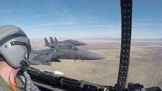 389th FS F15E Strike Eagle Aerial Footage [upl. by Bonneau]