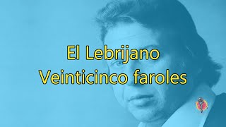 El Lebrijano  Veinticinco faroles  Karaoke con coros [upl. by Kingdon131]