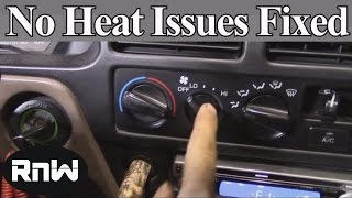 How to Diagnose and Fix No Heat Issues  Also a Demonstration on How Car Heating Systems Work [upl. by Moclam]