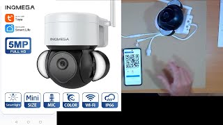 Instalar configurar y resetear CAMARA WIFI PTZ Video Vigilancia TUYA SMART LIFE Primeros pasos [upl. by Ark]