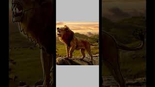 The Lion King Mufasa Son Simba Disney lion Desktop Drawing  Funny Drawing Meme [upl. by Ayela]