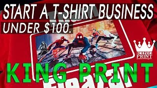 Start A tShirt Business for under 100 Canon Pixma MG2522 PRINTER Review KING PRINT [upl. by Yrotciv]