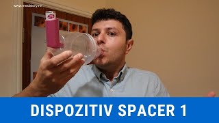 Dispozitiv spacer Volumatic pentru inhalator spray pentru respirație [upl. by Edee]