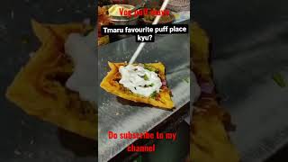 vegetarian puff mayo  Indian street food shortsvideo [upl. by Simsar]