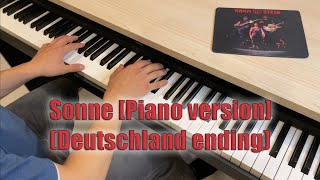 Rammstein  Sonne Piano version Deutschland ending [upl. by Nirrol]