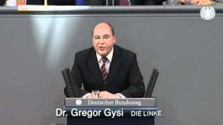 Gregor Gysi DIE LINKE »Niemand hat das Recht die Bevölkerung einer solchen Gefahr auszusetzen« [upl. by Solrak235]