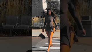 Attractive Model Crosswalk Stunning 🔥🍓🍓 crossfit fitness model glutes gymlover legsday abs [upl. by Malka911]