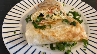 Cheese omelette wrap recipe very simply and tasty [upl. by Nottirb]