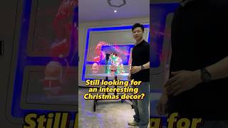 How to decorate Christmas hologram holographic christmas christmasdecor decoration ledlight [upl. by Stefanac164]