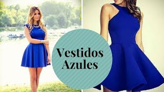 Outfits con Vestidos Azules [upl. by Einnhoj]