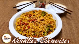 Nouilles Chinoises au Poulet Recette Facile et Rapide [upl. by Salomi]