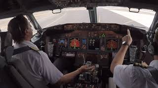 Boeing 737800  Start and Takeoff Procedure  Santiago de Chile [upl. by Nellak397]