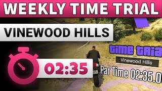 GTA 5 Time Trial This Week Vinewood Hills  GTA ONLINE WEEKLY TIME TRIAL VINEWOOD HILLS 0235 [upl. by Battat]