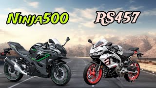 Aprilia RS 457 VS Kawasaki ninja 500🔥🔥  Drag Race [upl. by Marco]