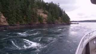 Bucking the tide through Seymour Narrows [upl. by Yarb]