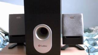 Labtec Pulse 485 Speakers Review [upl. by Wylma]