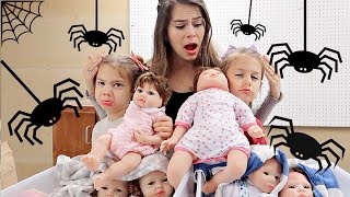 💖💙BABY DOLL ADOPTION CENTER TROUBLE⁉️🕷SPIDERS⁉️😱CAN WE ADOPT THESE YESTERIA BABY DOLLS⁉️ 👨‍⚖️ [upl. by Htebzil]