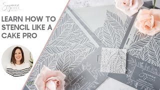 How to stencil Like a cake pro [upl. by Greenfield35]