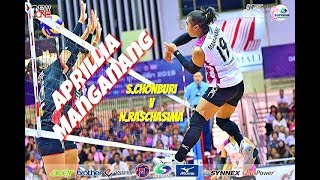 Aprillia Manganang MVP • Supreme Chonburi v Nakhon Raschasima  Final Super ThaiDenmark League 2019 [upl. by Crispa]