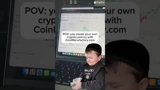 You create your own cryptocurrency with CoinManufactory 🚀 crypto business success pov meme [upl. by Ossie]