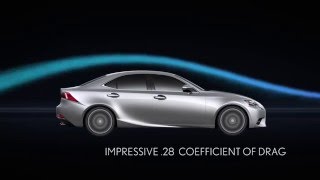 2014 Lexus IS Aerodynamics [upl. by Juieta]