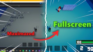 Fullscreen The Game Window In Unity  Tutorial [upl. by Christianity]
