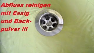 Lifehack Abfluss reinigen mit Essig und Backpulver [upl. by Nodnab]