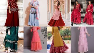 TopTrendy Summer lawn Plazo with long shirt design😱for girlsstylish plazo style eid2024summer2024 [upl. by Assedo]