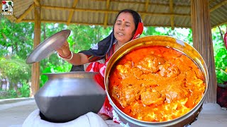 অজয় নদীর টাটকা গলদা চিংড়ির লাল ঘিলু দিয়ে মাছ ভাপা সঙ্গে চিংড়ি কষা  Golda Chingri recipe  villfood [upl. by Brubaker]