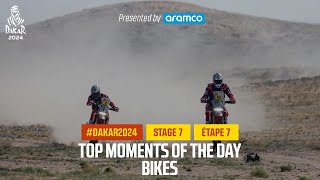 Bikes Top moments  Stage 7  Dakar2024 [upl. by Jarid]