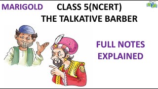 THE TALKATIVE BARBERquestion answersclass5ncert english marigoldthe tutor [upl. by Auqinom]