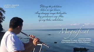 Magnificat  Composed by Msgr Rudy Villanueva  Flute Interpretation by Dennis Gregory [upl. by Amlas825]