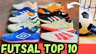 MELHORES CHUTEIRAS E TÊNIS DE FUTSAL 2024 COM QUAL VC JOGARIA ADIDAS NIKE UMBRO JOMA PENALTY TOP 10 [upl. by Feldstein]