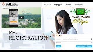 Smu Online Re Registration Via EduNxt  SMUDE Myzone Portal [upl. by Elroy]