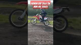 Honda CRF250L on MX track racetech springs in the front and hyperpro spring in the back [upl. by Rivi]