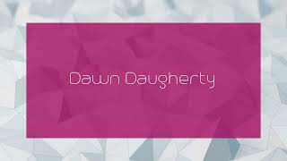 Dawn Daugherty  appearance [upl. by Nivej451]