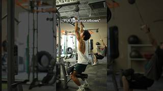 What “pull from your elbows” mean on a lat pulldown [upl. by Anoit]