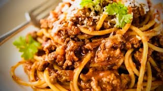 Spaghetti Bolognese Recipe  Easy Spaghetti Bolognese [upl. by Terrie547]