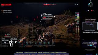 Battletech wDLCs amp CMDR Mod  Support stream Tobii 5 EyeHead Tracker 5 offf Gameglass 10 [upl. by Eirot]