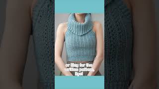 How to Crochet a Cowl Neck Halter Top in 4 Easy Steps crochet crochettutorial crochetpattern [upl. by Quint999]