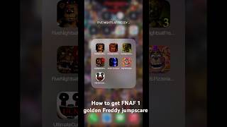 How to get FNAF 1 Golden Freddy custom night jumpscare fivenightsatfreddys [upl. by Adnohsek]